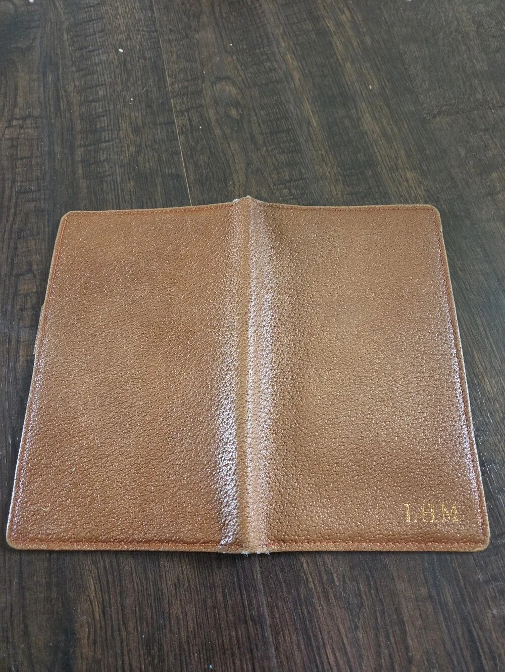 Vintage Pocket Day-Timer Senior Size Brown Pigskin Leather Planner Cover Organiz